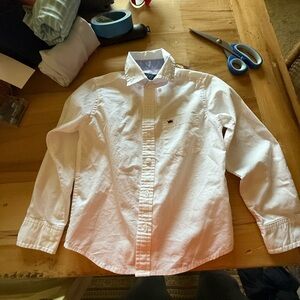 Crown & Ivy kids White Casual Button-Down Shirt